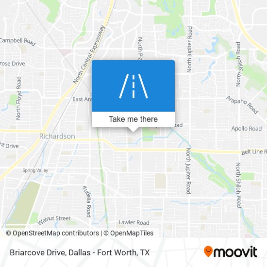 Mapa de Briarcove Drive