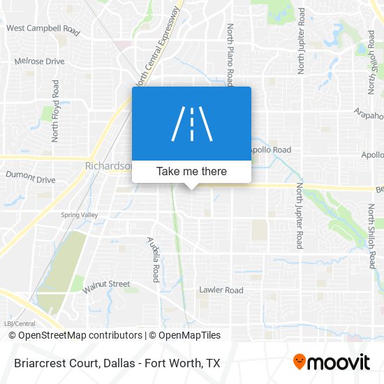 Briarcrest Court map