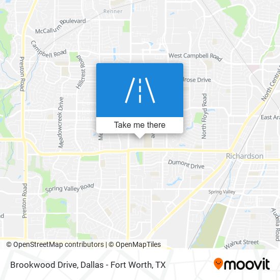 Mapa de Brookwood Drive