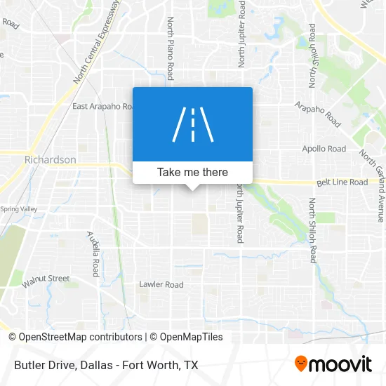 Butler Drive map