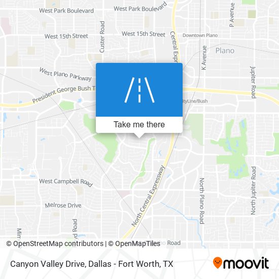 Mapa de Canyon Valley Drive