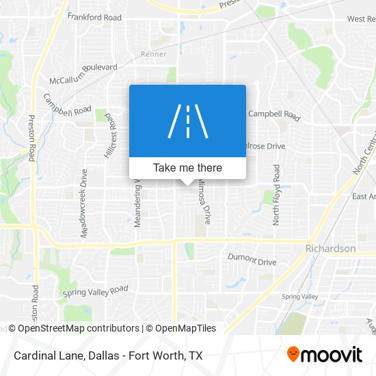 Cardinal Lane map