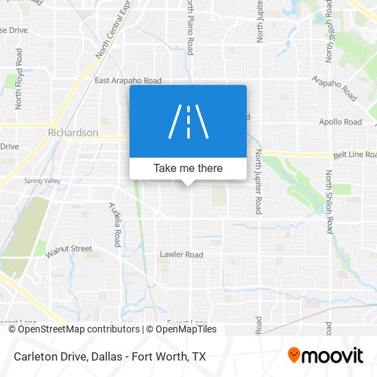 Carleton Drive map