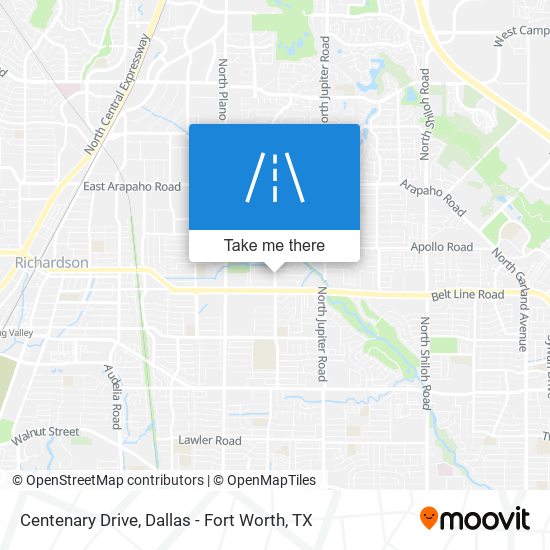 Centenary Drive map