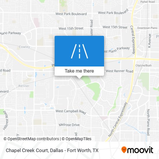 Chapel Creek Court map