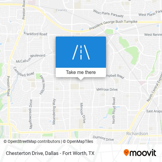 Mapa de Chesterton Drive