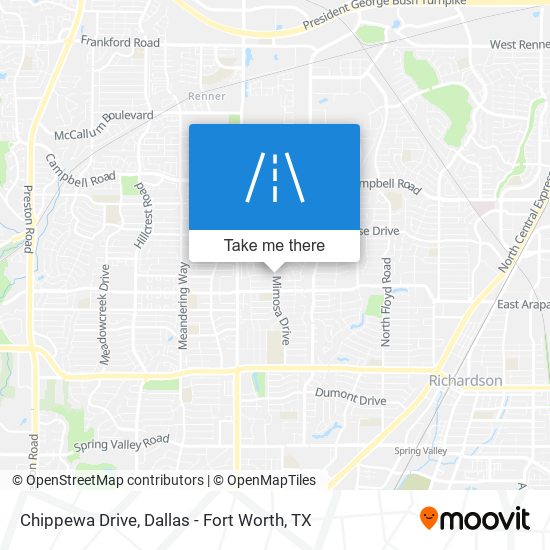 Mapa de Chippewa Drive