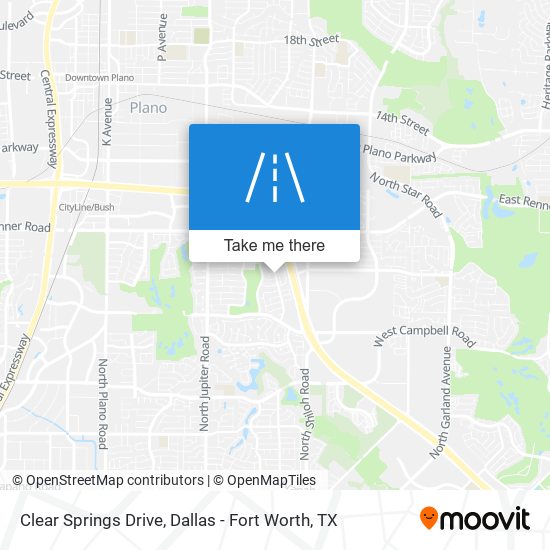 Mapa de Clear Springs Drive
