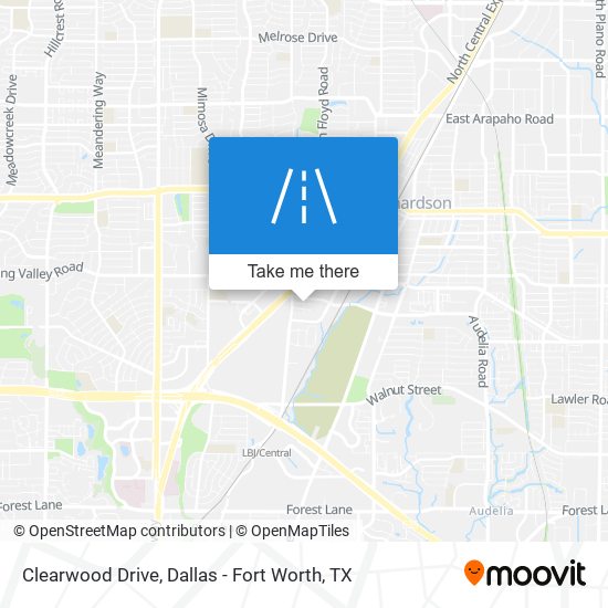 Clearwood Drive map