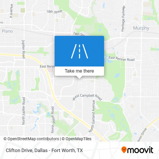 Clifton Drive map