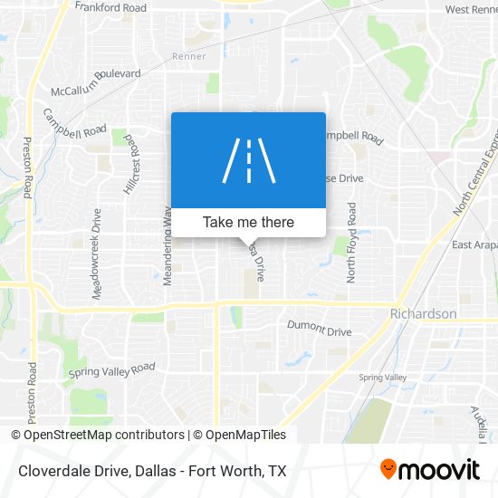 Mapa de Cloverdale Drive