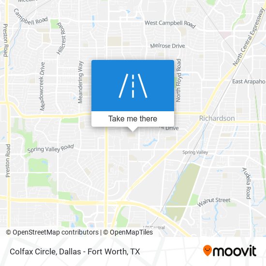 Colfax Circle map
