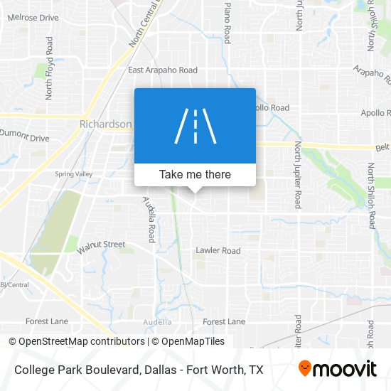 Mapa de College Park Boulevard