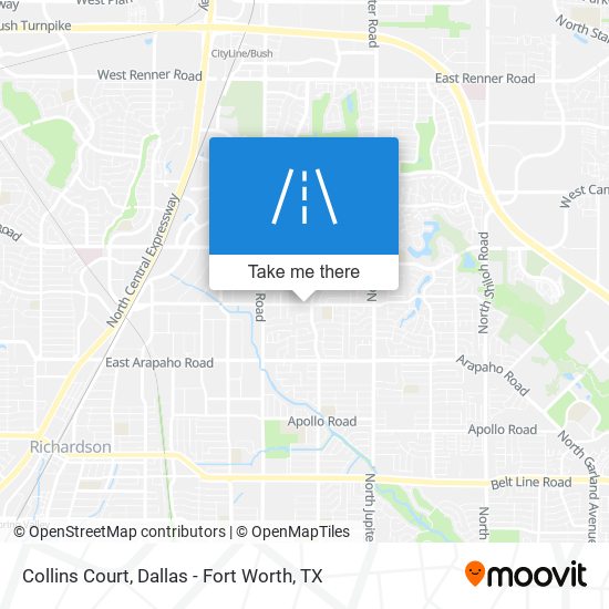 Mapa de Collins Court