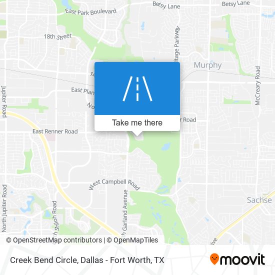 Creek Bend Circle map