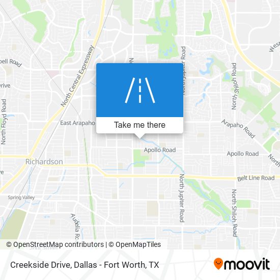 Creekside Drive map