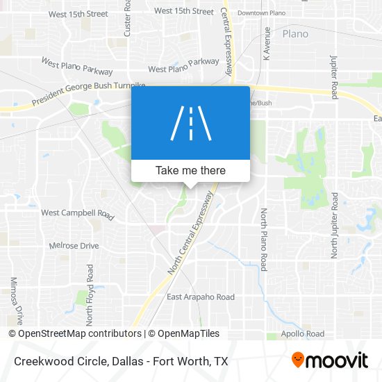Creekwood Circle map