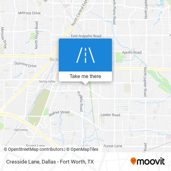 Cresside Lane map