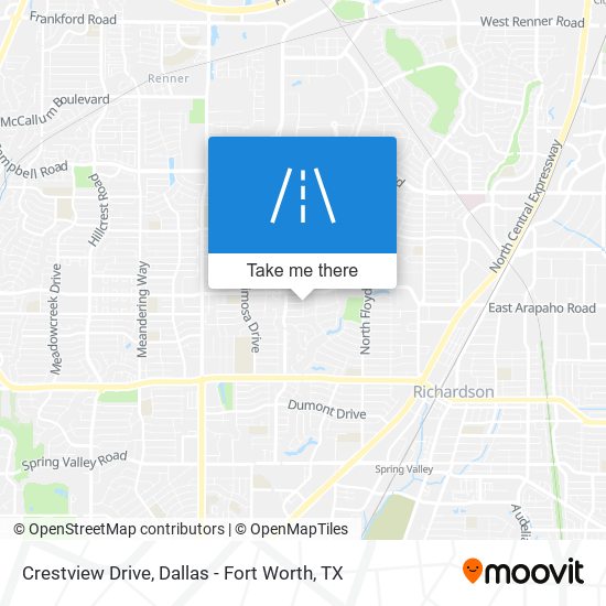 Crestview Drive map