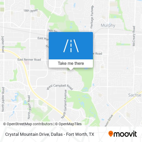 Crystal Mountain Drive map