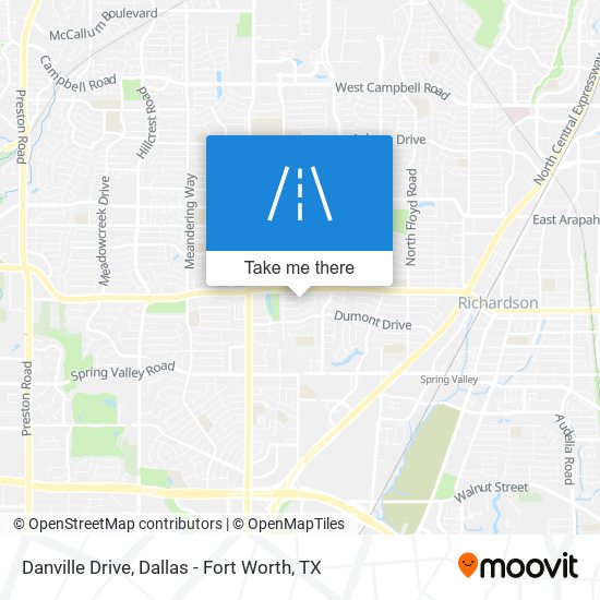 Danville Drive map