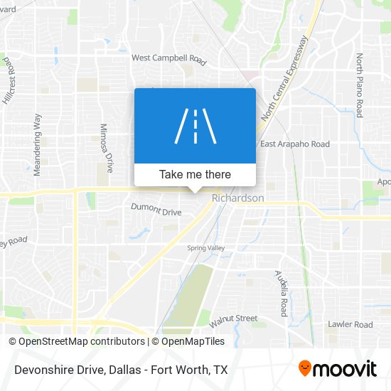 Mapa de Devonshire Drive