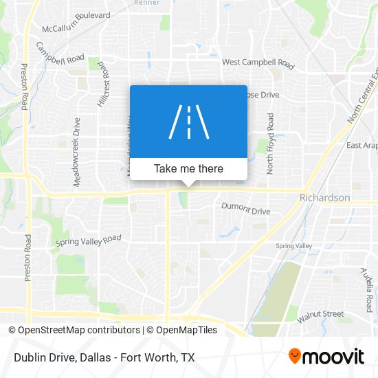 Mapa de Dublin Drive