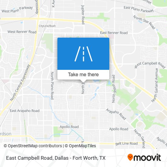 East Campbell Road map