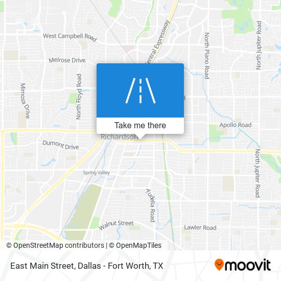 Mapa de East Main Street