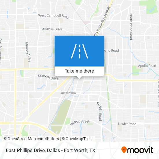 East Phillips Drive map