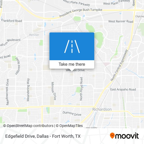 Edgefield Drive map