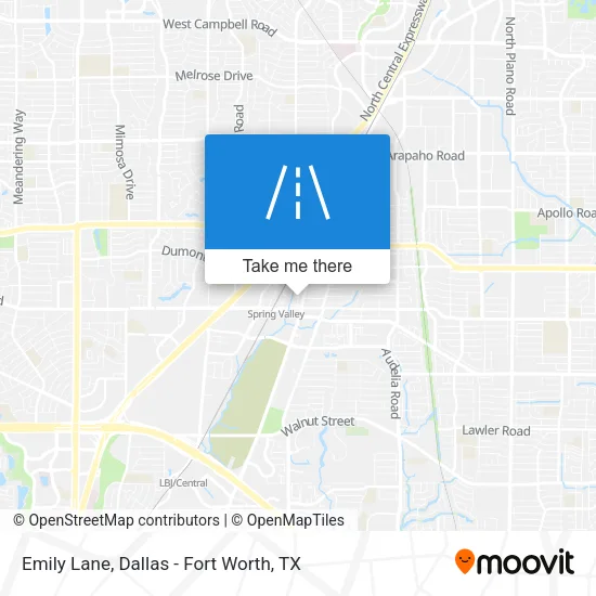 Emily Lane map