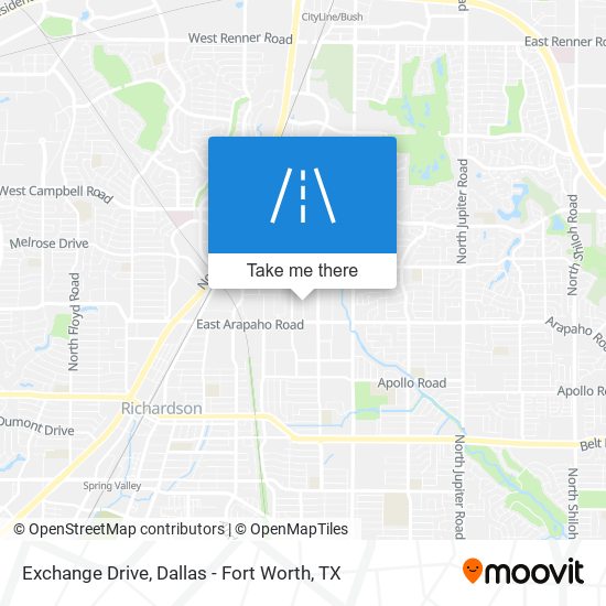 Mapa de Exchange Drive