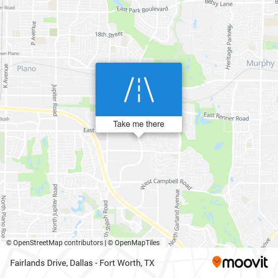 Mapa de Fairlands Drive