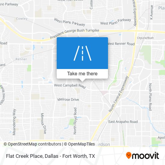 Flat Creek Place map