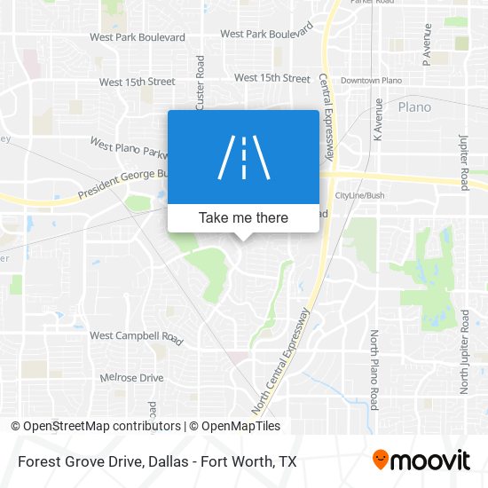 Mapa de Forest Grove Drive