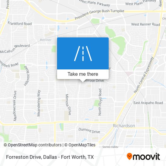 Forreston Drive map