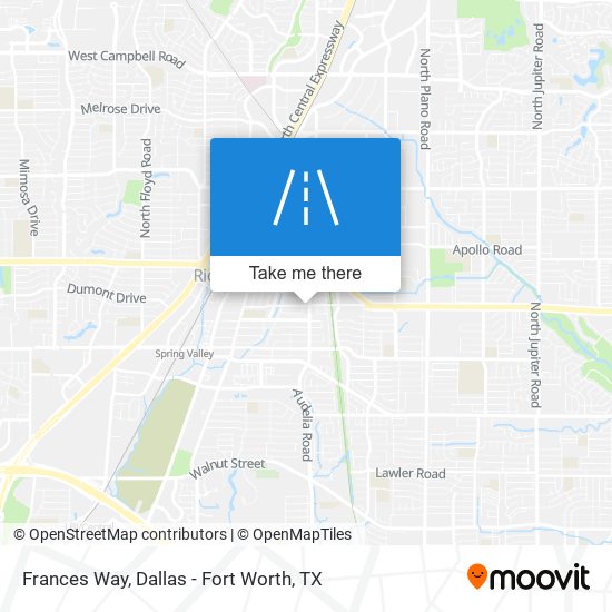 Frances Way map