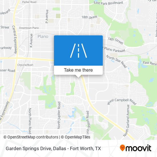 Garden Springs Drive map