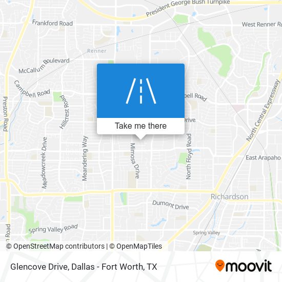 Glencove Drive map