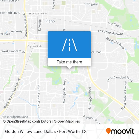 Mapa de Golden Willow Lane