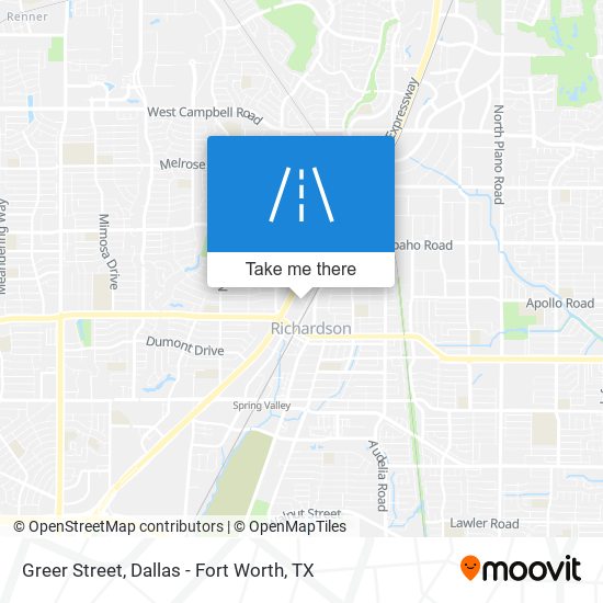 Greer Street map