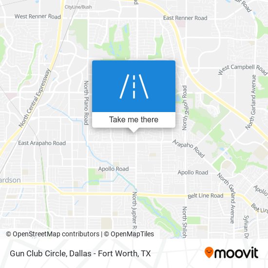 Gun Club Circle map