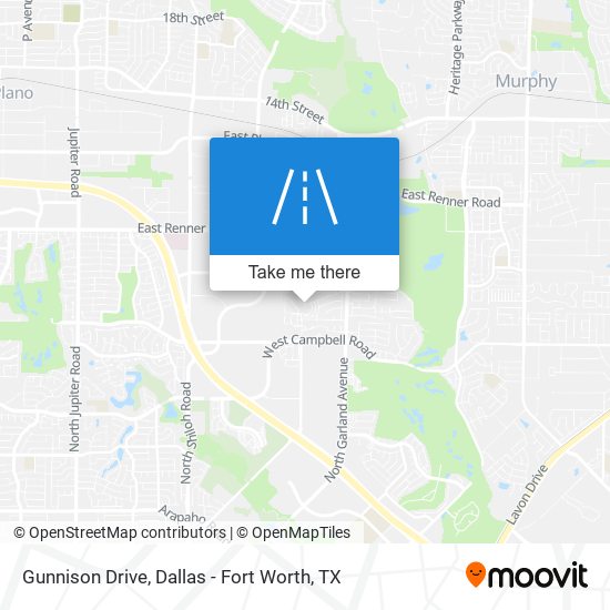 Gunnison Drive map