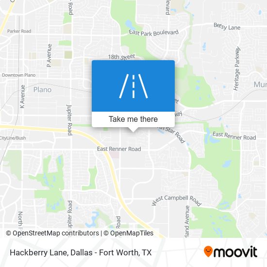 Hackberry Lane map