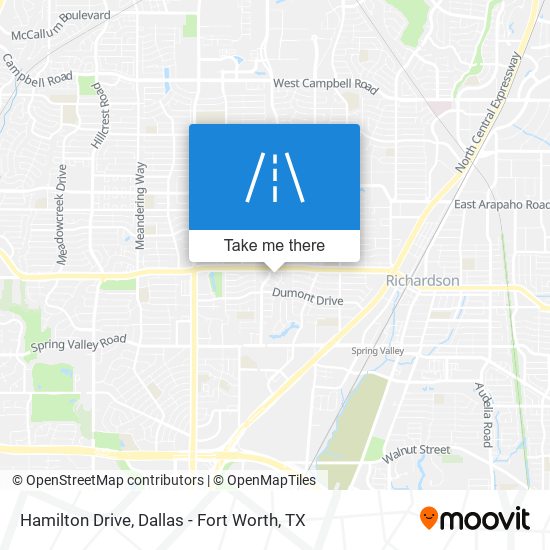 Hamilton Drive map