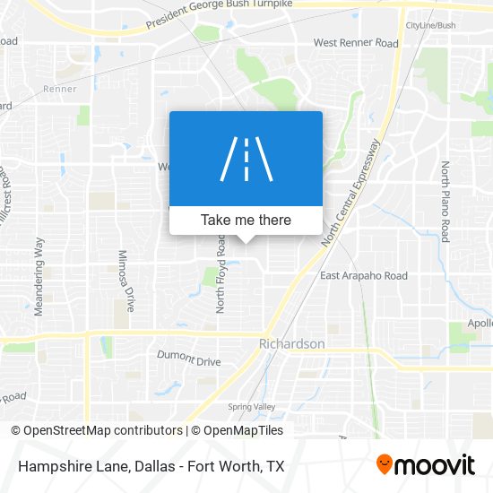 Hampshire Lane map