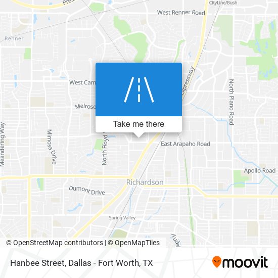 Hanbee Street map