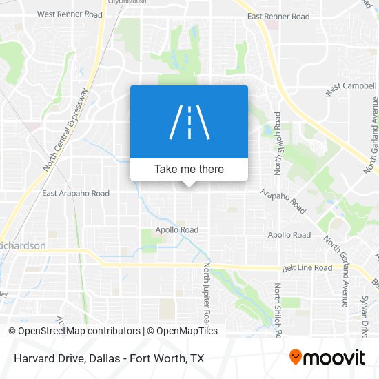 Mapa de Harvard Drive