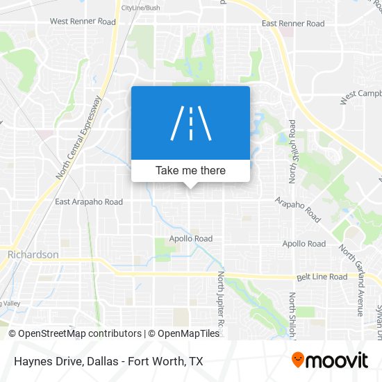 Haynes Drive map